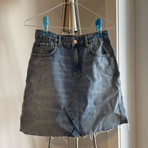 Dynamite - Jean Mini Skirt - Raw Hem - Size Small